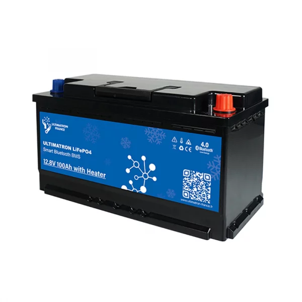 Ultimatron Batterie Lithium Sous Siège de 12.8V 100Ah LiFePO4 Smart BMS Avec Bluetooth Chauffage-6
