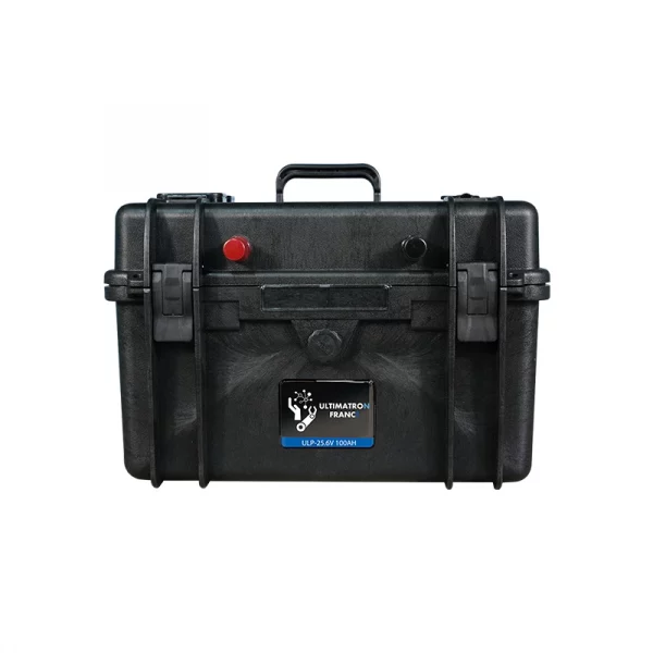 Ultimatron Batterie Valise Lithium Étanche 25,6V 100Ah 2560Wh LiFePO4 Smart BMS Avec Bluetooth-4